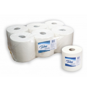 Бумажные полотенца рулонные «Терес» Комфорт 1-сл, maxi, внутренняя вытяжка, Т-0150